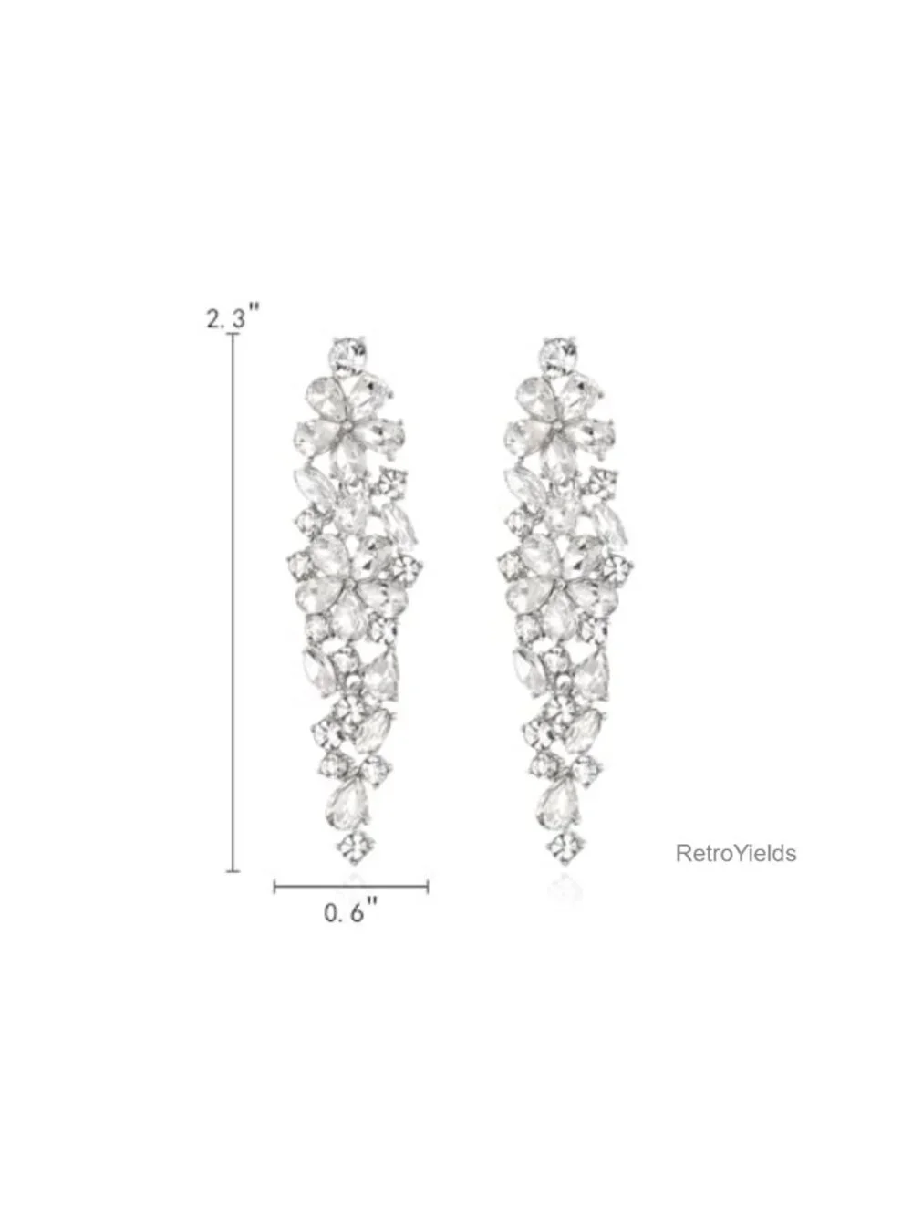 Sparkle Crystal Statement Dangle Earrings